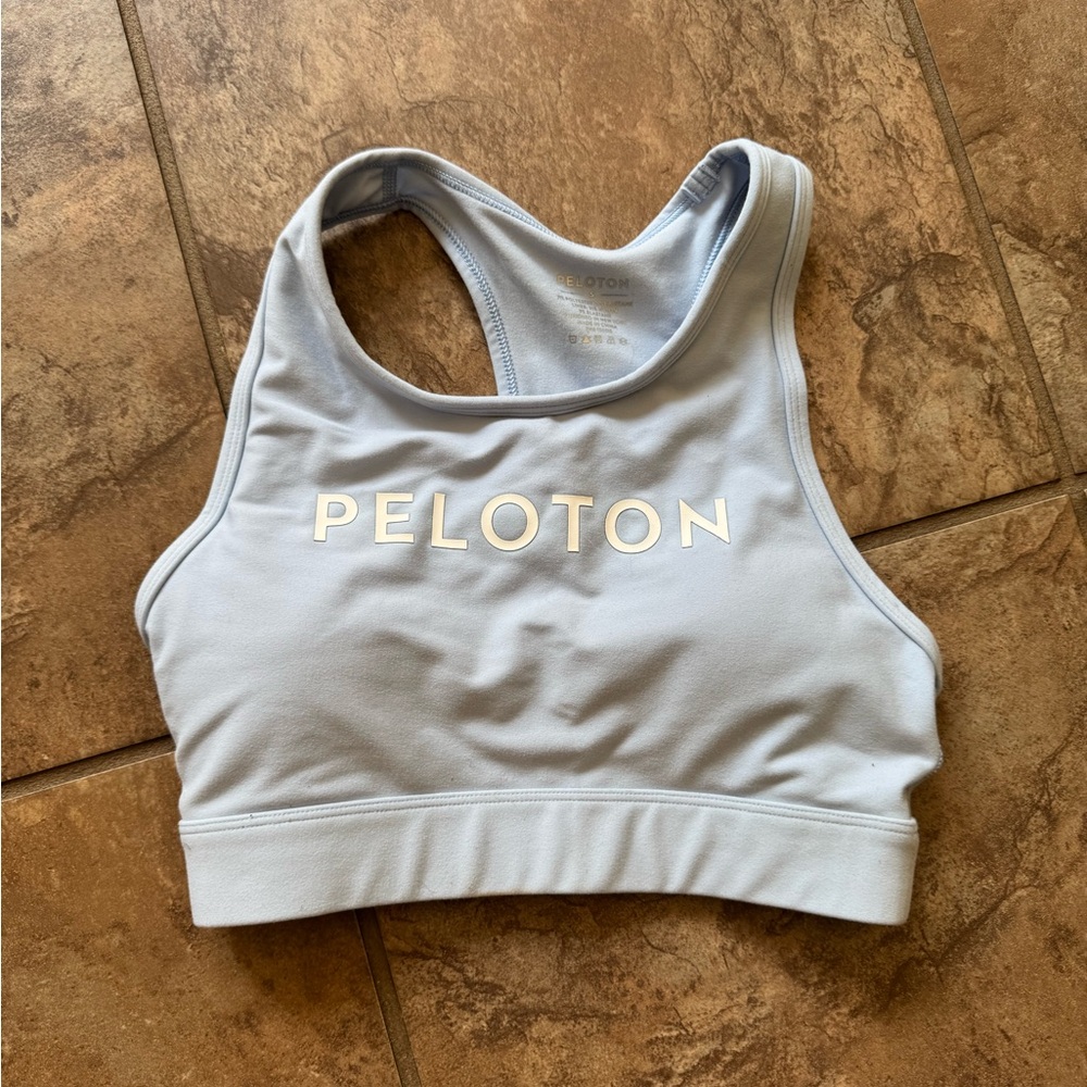 Peloton Sky Blue Workout Bra